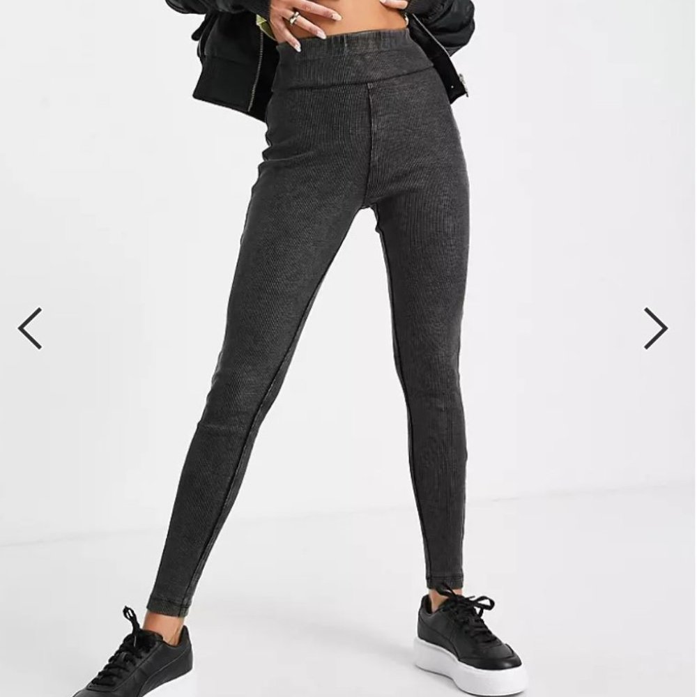 ASOS DESIGN Rib Leggings - Picture 4 of 4